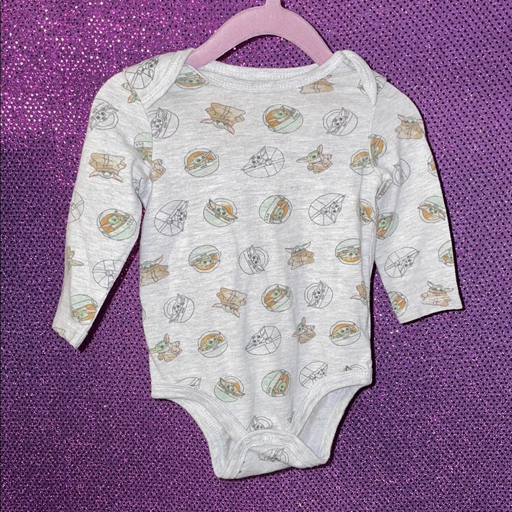 Star Wars Baby Yoda Gray One Piece